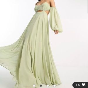 ASOS shoulder cut out maxi dress